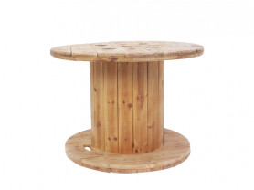 Bobina mesa de madera