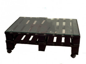 Mesa madera negra chill out