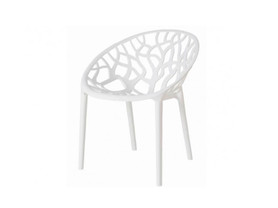 Silla de policarbonato Coral blanca