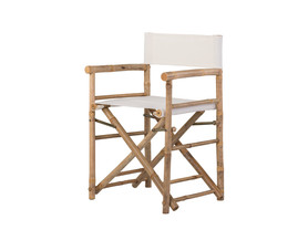 Silla director bambú beige