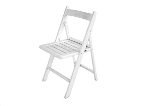 Silla plegable blanca