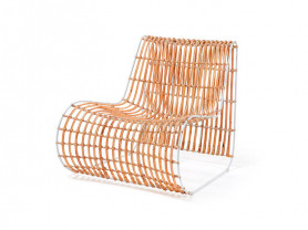 Sillón rattán Julia blanco